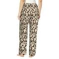 thumbnail image 3 of Uemuo Dachshund Dog Puppy Pattern Women's Wide Leg Palazzo Lounge Pants with Pockets Light Weight Loose Comfy Casual Pajama Pants-Small, 3 of 9