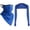Blue, variant on 2 Piece Sun Protection Cooling Shawl Arm Sleeve for Men Women Face Mask Neck Gaiter Windproof Scarf Sunscreen Breathable Bandana Balaclava for Sport Outdoor