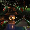 thumbnail image 4 of Paquete de 4 luces solares para jardín, flores de lirio, luces LED cambiantes multicolores, energía solar para jardín, Patio, camino, fiesta, vacaciones brillar Electrónica, 4 of 5