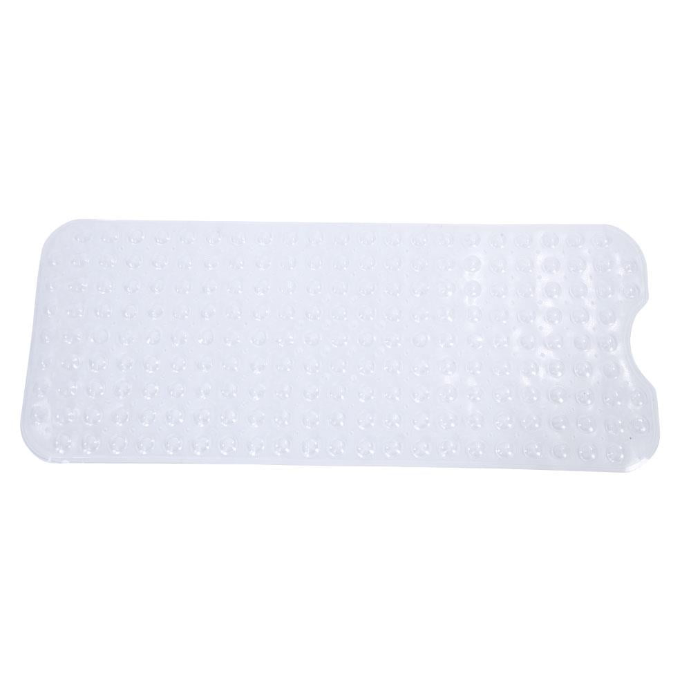 clear plastic shower mats