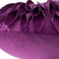 thumbnail image 6 of JWH 3D Handmade Round Decorative Soft Velvet Flower Pillows Throw Pillows for Bedroom Couch Bed Decor 14 Inch Berry, 6 of 10