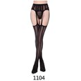 thumbnail image 1 of ITFABS Bas Transparents pour Femmes, Motifs à la Mode, Entrejambe Ajouré, Bas Taille Haute, 1 of 1