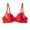 Red, variant on Wireless Bralette Women Padded Bra Feature V-Neck Nursing Bra Style W-775 White 5XL