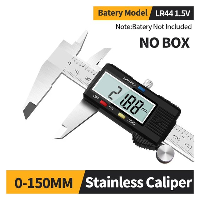 Digital Caliper Stainless Steel Metal Vernier Caliber Measuring Tools Woodworking Thickness Gauge Depth Electronic Ruler ,Easy to Operate