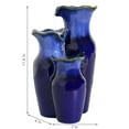 thumbnail image 5 of Sunnydaze Tiered Pitchers Contemporary Blue Ceramic Tabletop Fountain, 5 of 10