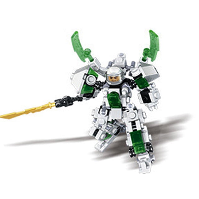 12 Different Sets/90+Pcs Small Building Blocks CreativeAssembly Robot Bricks Education DIY Toys for Children Kids