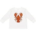 thumbnail image 3 of Inktastic Lobster Cute Vacation Girls Long Sleeve Toddler T-Shirt, 3 of 5