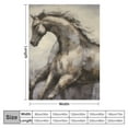 thumbnail image 4 of Shiartex Horse Print Throw Blanket for Bed Sofa Living Room Decor All Seasons Comfort Lightweight Anti-Wrinkle 40x50in, 4 of 6