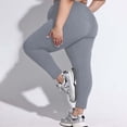 thumbnail image 4 of Gyujnb Plus Size Over Belly Maternity Leggings High Waist Full Support Soft Seamless Stretchy Yoga Sports Pregnancy Ankle Length Pants,XXL, 4 of 5