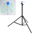 thumbnail image 1 of Soporte Plegable Portátil Para Portasueros, 3 Patas, Negro, Plegable, Acero Al Carbono, Acero Inoxidable, 4 Ganchos Para Clínicas, 1 of 7