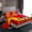Red Yellow, variant on Erosebridal American Football Sheet Set Twin, Eat Sleep Twin Sheet Sets, Sports Lover Bedding Sets Twin Size, Microfiber Room Decoration, 3-Piece