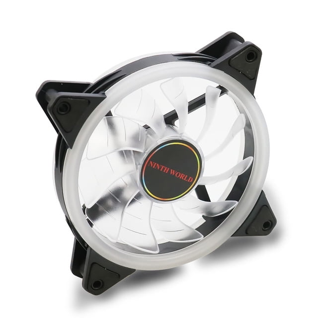 Ventilateur LED 120mm Refroidisseur d'Eau 120 mm Ventilateur Refroidissement Rouge Bleu Vert Blanc pour CPU Refroidisseurs Radiateurs pour Ordinateur Blanc