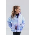 Disney Frozen Elsa Princess Anna Olaf Little Girls Zip Up Puffer Jacket