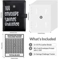 thumbnail image 4 of Wattne 100 Envelopes Money Saving Challenge Binder, Black, 4 of 6