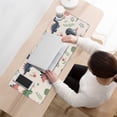 thumbnail image 3 of Long Mouse Pads for Desk,Beige Dinosaurs Flowers Leaves Desk Mats on Top Of Desks, Desk Mouse Pad Extra Large with 3mm Non-Slip Base and Stitched Edge for Gaming,Office,Work,Home 31.5"x11.8", 3 of 6