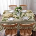 thumbnail image 3 of Vintage Hydrangeas Table Cloth Waterproof Tablecloths, Brown Retro Floral Botanical Farmhouse Tablecloth Dining Table Cover for Kitchen Party Tabletop Outdoor, Rectangle Tablecloth 52x70 Inch, 3 of 9