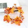 thumbnail image 4 of Boho Vela Anillos Zulema Coronas Pilar 4.72in Hojas de arce, 4 of 8