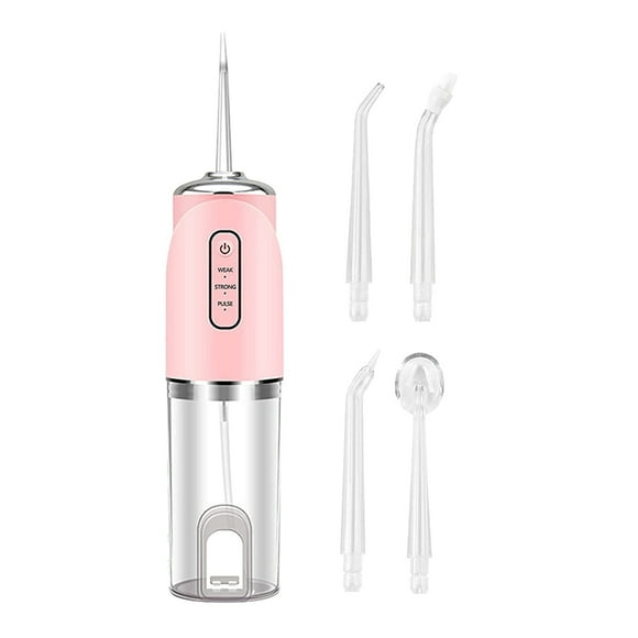 Flosser De Agua Dental Portátil, Irrigador Oral Eléctrico Recargable, 3 Modos, Hilo Dental De Agua, Limpiador Dental Resistente Al Agua Con 4 Boquillas Yuarrent CE007296-03