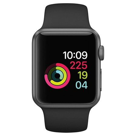 Restored Apple Watch Series 2 42mm Space Gray/Aluminum Case with Black Sport Band (Refurbished)