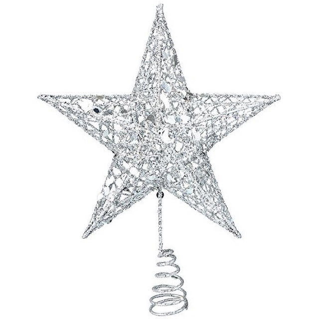 Adorno de metal Resinta con purpurina para árbol de Navidad 8 pulgadas