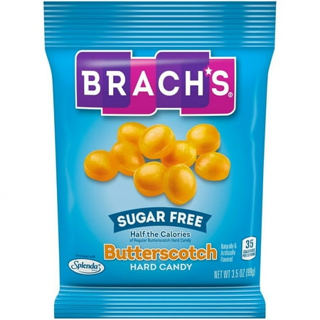 Brach's Sugar Free Butterscotch Hard Candy Bag, 3.5 oz (10 Ct)