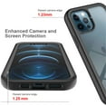 thumbnail image 6 of Cowithday for iPhone 15 Pro Max Case with Screen Protector, Shockproof Soft TPU Bumper Rugged Clear Hard PC Back Shell Anti-Scratch All-inclusive Cover for Apple iPhone 15 Pro Max 5G 6.7 inchDeep Blue, 6 of 6