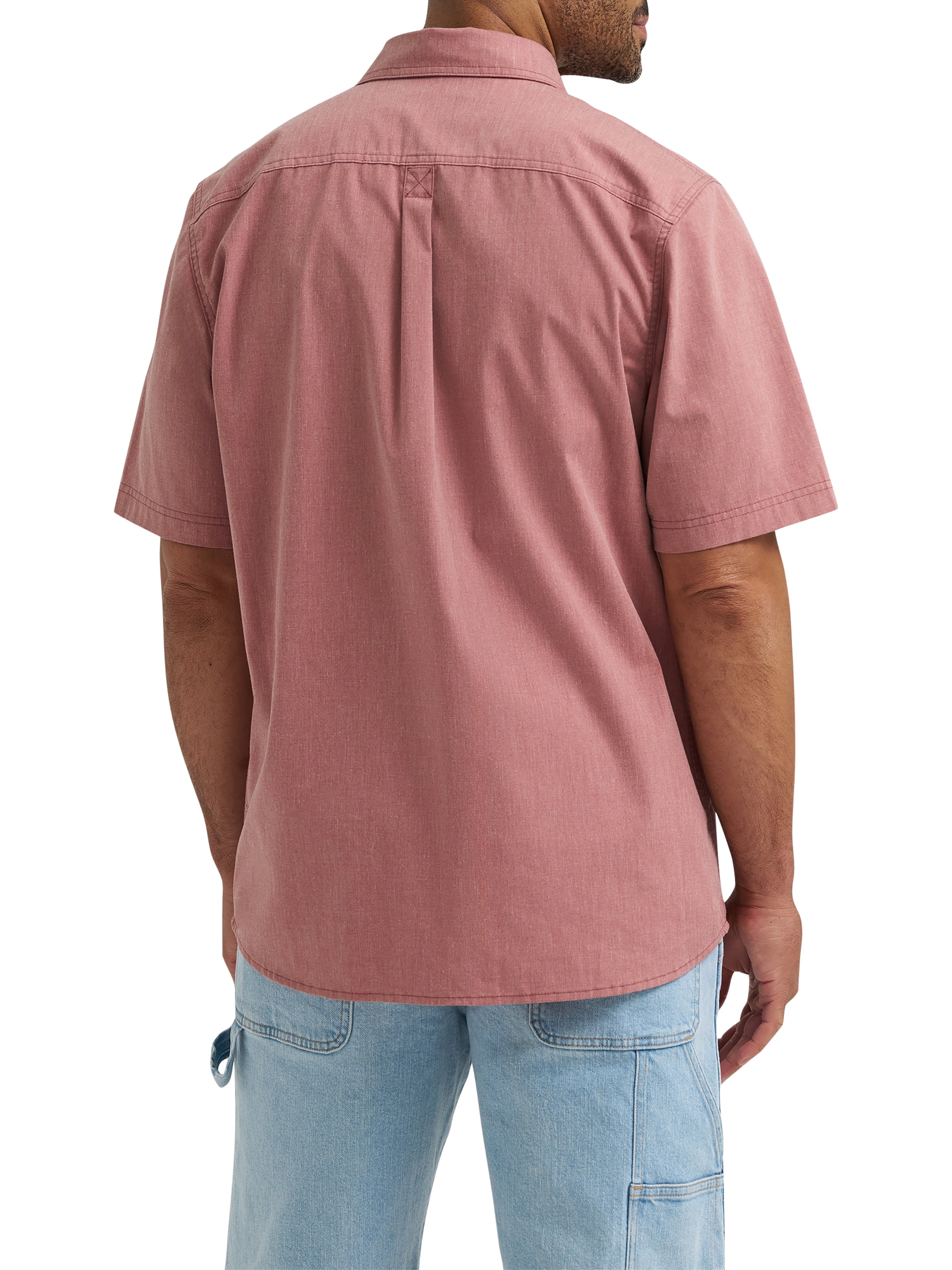 Wrangler® Men's Relaxed Stretch Short Sleeve Shirt, Sizes S-5XL