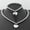 Silver, variant on 6mm Silver Gold Beads Chain Heart Stainless Steel Men Women Necklace Bracelet Se