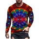 thumbnail image 5 of Camiseta diaria unisex para hombre Impresión 3D Color degradado Vertigo Estampados gráficos Estampado geométrico Camisetas de manga larga Pompotops  oipoqjl4034, 5 of 9