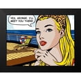 thumbnail image 2 of Sheila B. 24x19 Black Modern Framed Museum Art Print Titled - Yes-George, 2 of 5