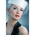 thumbnail image 2 of Beautiful Young Woman White Wall Mural by Wallmonkeys Peel and Stick Graphic (48 in H x 32 in W) WM84127, 2 of 4