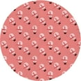 thumbnail image 1 of Ahgly Company Machine Washable Indoor Round Transitional Light Coral Pink Area Rugs, 3' Round, 1 of 7