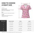 thumbnail image 5 of Naloa Cute Flamingo Print T-Shirts Short Sleeve V Neck Tees for Women Fashion Tops Trendy Lightweight Soft Casual Summer Outfits Clothes, 5 of 5