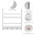 thumbnail image 5 of STAROUS 2-Tier Hanging Bookshelves for Wall Decor and Storage Floating Nursery Book Shelves with Hooks, Wall Mounted Baby Book Shelf, 5 of 6