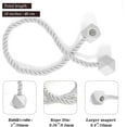 thumbnail image 2 of TANGDA Magnetic White Curtain Holdbacks (4 Count), 2 of 6