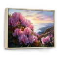 thumbnail image 2 of Designart "Sunset Glory Amongst Blooms" Rhododendron Floater Framed Wall Decor, 2 of 5