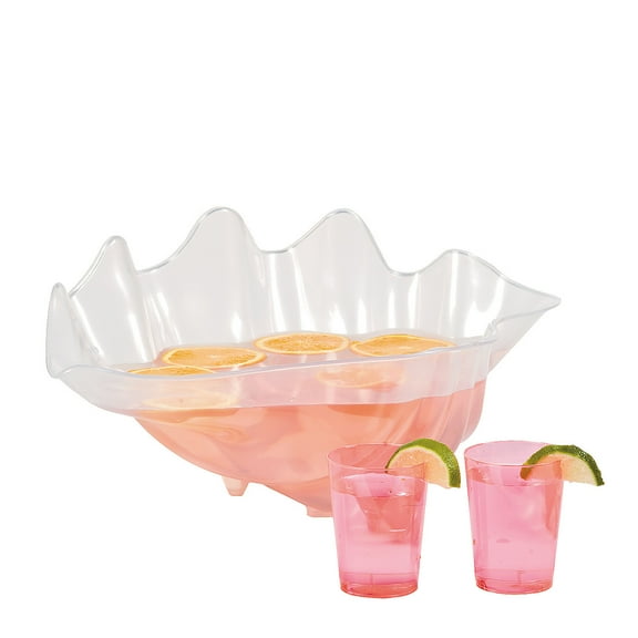 Fun Express Plastic Seashell Party Supply Bowl