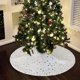 thumbnail image 5 of Suministros de decoración navideña Estampado Falda de árbol Lentejuelas Arreglos para fiestas Base para árbol de Navidad Copo de nieve Franela Productos festivos Decoraciones Regalos Akmoler, 5 of 8
