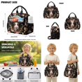thumbnail image 5 of Xoenoiee Cow Flower Print Backpack for School Girls Boys 3 in 1 Book Bag with Lunch Box Pencil Case Elementary Students Bookbag School Bag Set Kids Back to School Supplies, 5 of 6