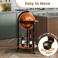 thumbnail image 6 of Yardi Yard 16th Century Wood Globe Wine Bar Stand, Globe Wine Bar Stand, 16th Century Italian Replica: Elegant Liquor Display, 6 of 8