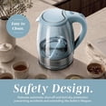 thumbnail image 2 of COOK WITH COLOR Electric Kettle, 1200W 1.8L Glass Water Boiler, Blue Slate, 2 of 7
