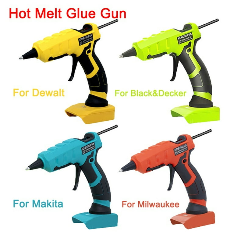 Virwir Hot Glue Gun 20V Cordless Glue Gun Kit Full Size with 30 Pcs Glue  Sticks for Arts & Crafts & DIY (excluding battery) 