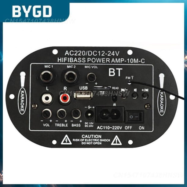 Portable Board Speaker Mono Bluetooth Function Durable Bluetooth Amplifier Universal Car Digital Amplifier Car AccessoriesRussian Federation8" He Qiyong unisex