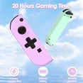 thumbnail image 4 of Game Controller Compatible with Nintendo Swicth, L/R Joycon Replacement with 6-Asix Gyro/Dual Motors - Purple&Green, 4 of 4