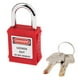 thumbnail image 1 of Candado de seguridad con grillete de acero inoxidable con llave diferente opcional rojo, 1 of 9
