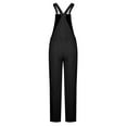 thumbnail image 3 of GSPCLAM Demin Overalls for Women Loose Fitted Fall Straight Leg Overalls with Pockets for Taking a Trip Fall New Trousers Black XXL, 3 of 3