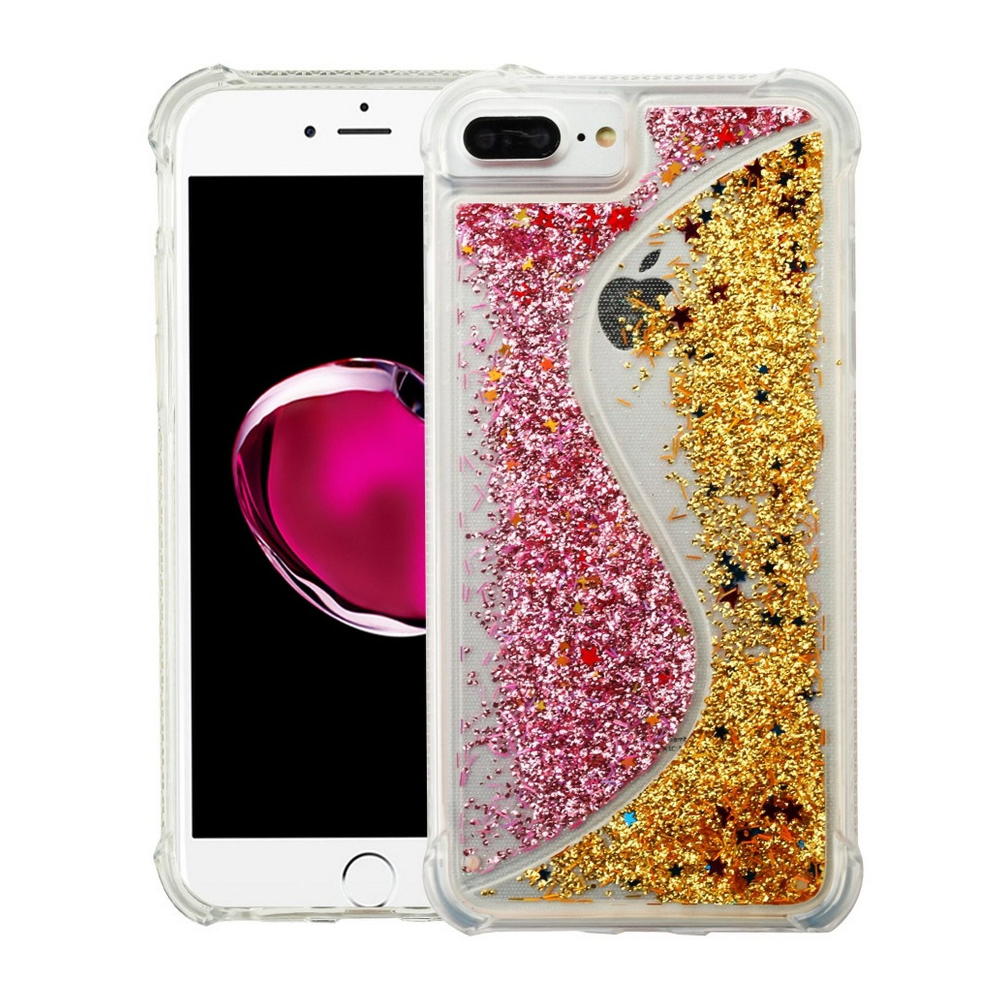 iPhone 8 plus case by Insten Luxury Quicksand Glitter Liquid Floating