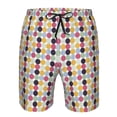 thumbnail image 3 of Goofa Polka Dot Printed Mens Swim Trunks Summer Quick Dry Short Beach Swimwear Bathing Suits-3X-Large, 3 of 9