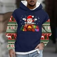 thumbnail image 2 of Cavosen Christmas Comfortable Hoodie for Man Big and Tall Long Sleeve Loose Hoodie Santa Graphic Stretch Drawstring Sweatshirt Outdoor Tops, 2 of 5