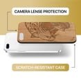 thumbnail image 6 of Case Yard Wooden Case Outside Soft TPU Silicone, Slim Fit Shockproof Wood Protective Phone Cover for Girls Boys Men and Women, Supports Wireless Charging Roaring Tiger Design case for iPhone-8-Plus, 6 of 7